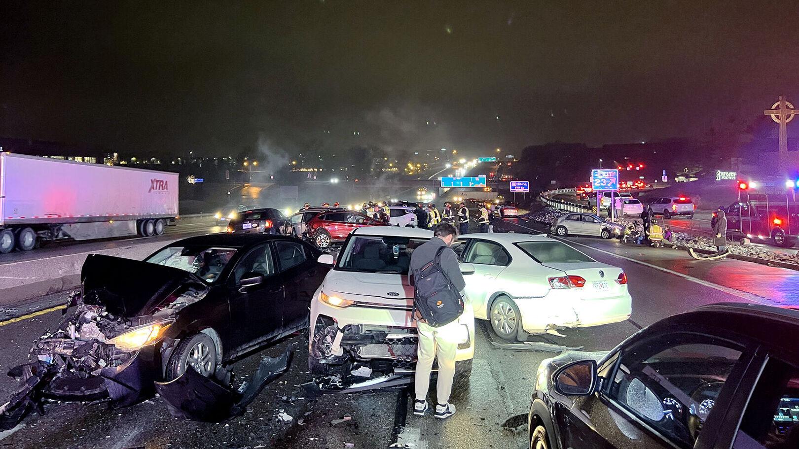 Wintry mix causes multiple crashes across St. Louis metro